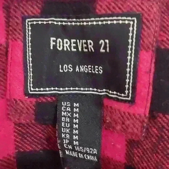 Forever 21 flannel shirt  L0200 - Picture 4 of 4